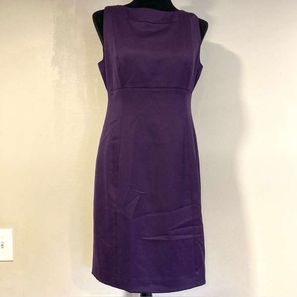 Pendleton Dresses & Skirts - Pendleton 100% Virgin Wool Sleeveless Sheath Dress Purple Sz 8 Made in USA 2000s